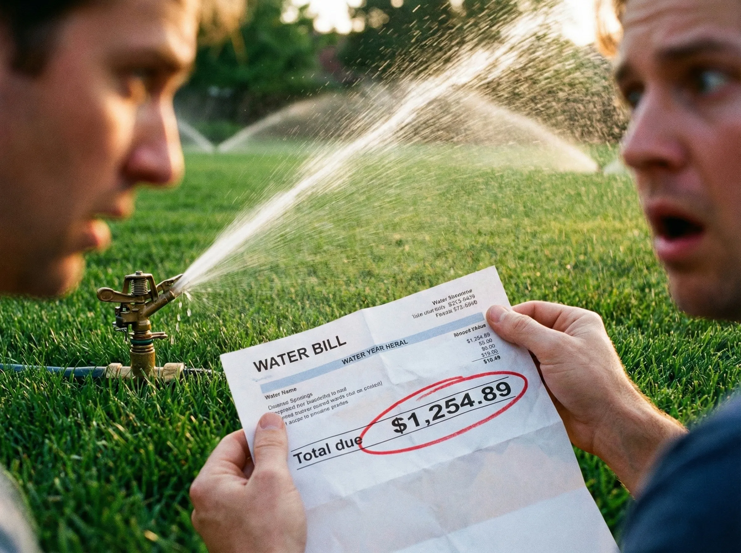 Expensive water bill and sprinkler usage